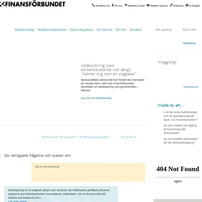www.finansforbundet.se startsida 2013