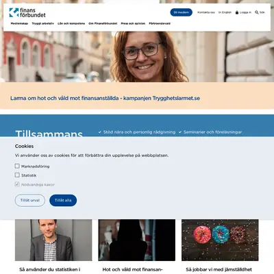 www.finansforbundet.se startsida 2022