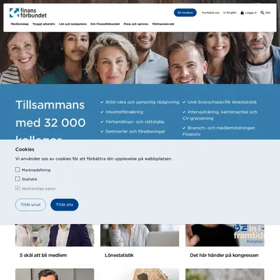 www.finansforbundet.se startsida 2023