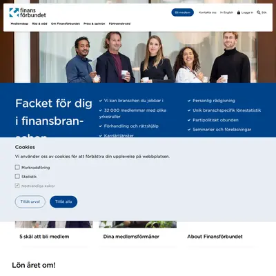 www.finansforbundet.se startsida 2024