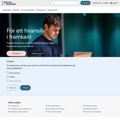 www.finansforbundet.se startsida 2026
