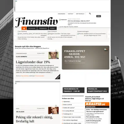 finansliv.se startsida 2013