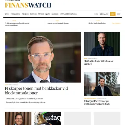FinansWatch Sverige startsida 2026