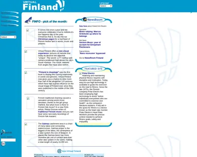 TV Finland startsida 2001