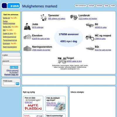 FINN startsida 2006
