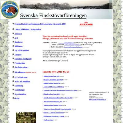 Finnstövaren startsida 2010