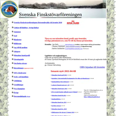 Finnstövaren startsida 2011