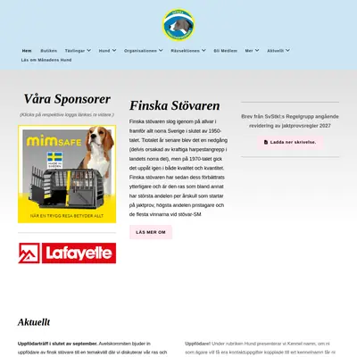 Finnstövaren startsida 2026