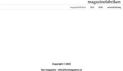 fiori magazine startsida 2016