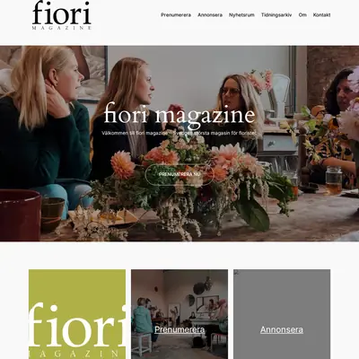 fiori magazine startsida 2026