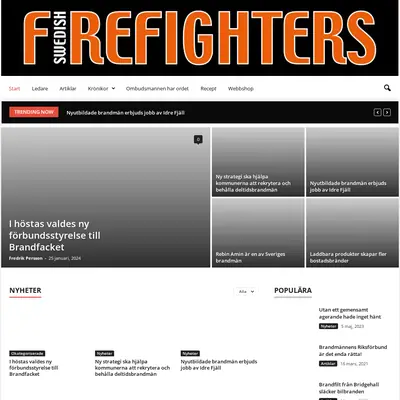 Swedish Firefighters startsida 2024