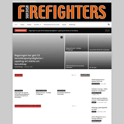 Swedish Firefighters startsida 2025