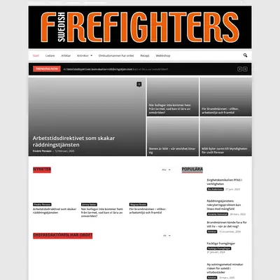 Swedish Firefighters startsida 2026