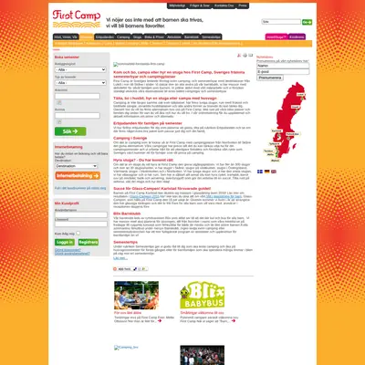 firstcamp.se startsida 2011