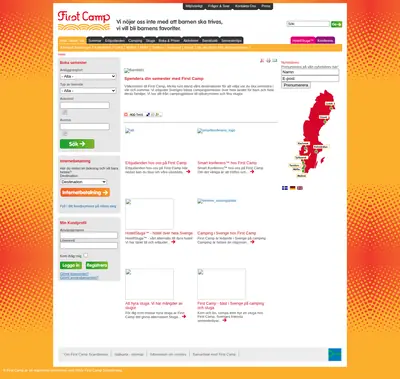 firstcamp.se startsida 2012