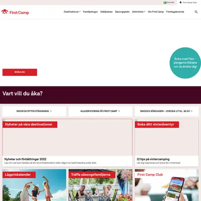 firstcamp.se startsida 2022