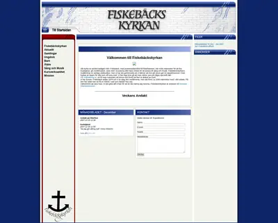 Fiskebäckskyrkans webb-tv startsida 2007