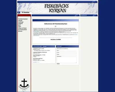 Fiskebäckskyrkans webb-tv startsida 2008