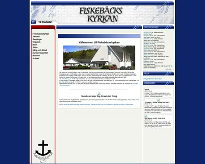 Fiskebäckskyrkans webb-tv startsida 2010