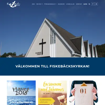 Fiskebäckskyrkans webb-tv startsida 2018