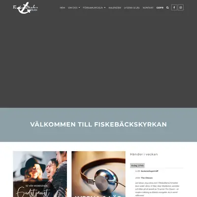 Fiskebäckskyrkans webb-tv startsida 2024