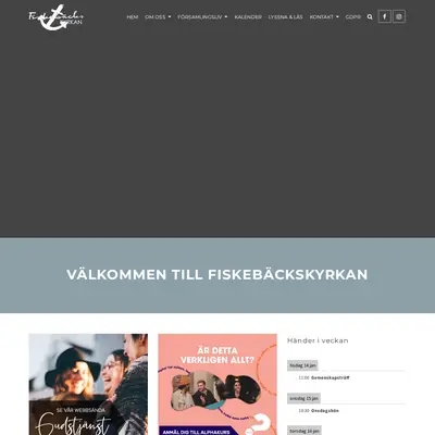 Fiskebäckskyrkans webb-tv startsida 2025