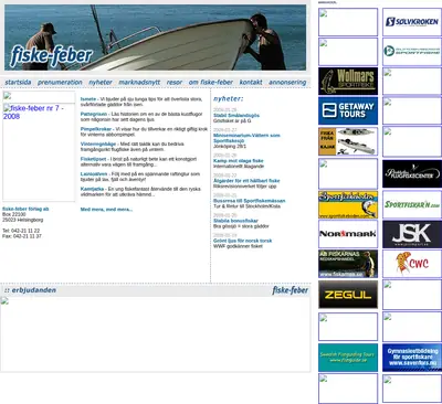 fiskefeber startsida 2009