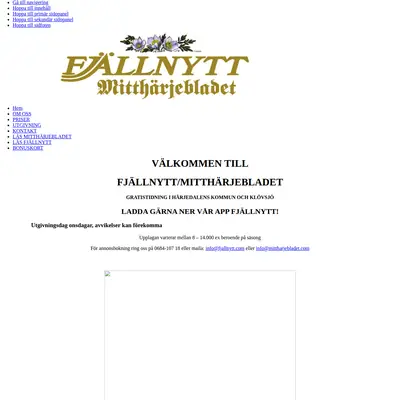 FJÄLLNYTT startsida 2019