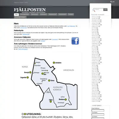 Fjällposten startsida 2014