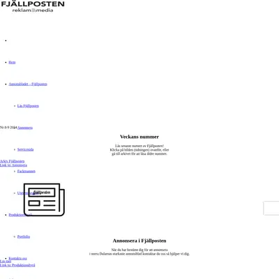 Fjällposten startsida 2024