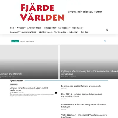 Fjärde Världen startsida 2024