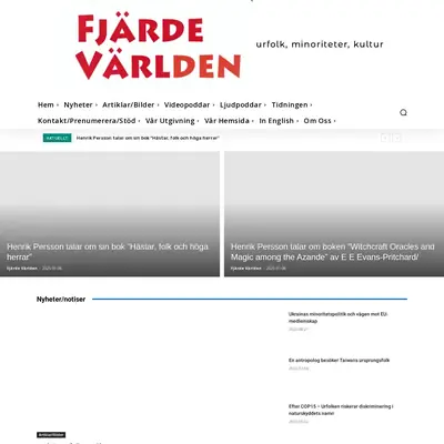 Fjärde Världen startsida 2025