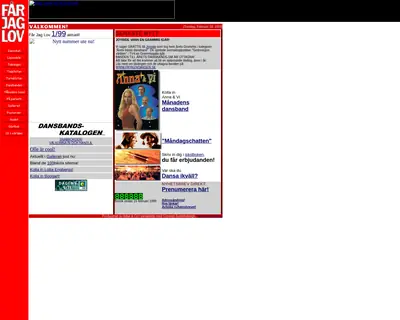 Får jag lov startsida 1999