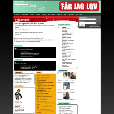 Får jag lov startsida 2009