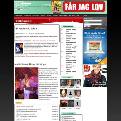 Får jag lov startsida 2011
