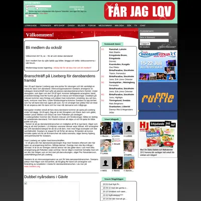 Får jag lov startsida 2012