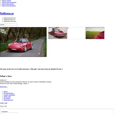 www.fjollrosa.se startsida 2009