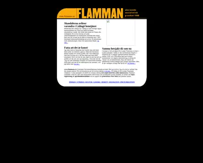 Flamman startsida 2000