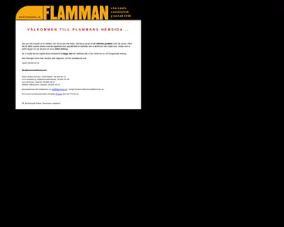 Flamman startsida 2003