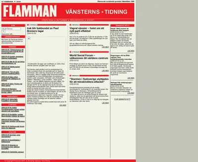 Flamman startsida 2005