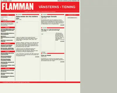 Flamman startsida 2007