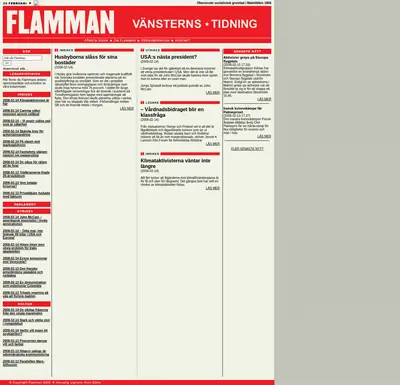 Flamman startsida 2008
