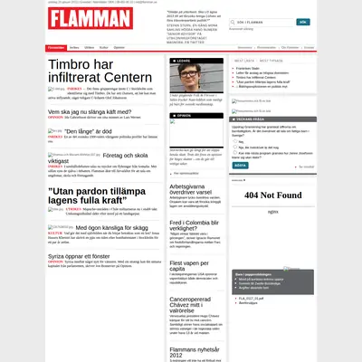 Flamman startsida 2013