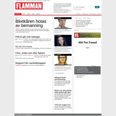 Flamman startsida 2014