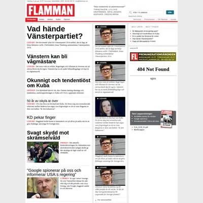Flamman startsida 2015