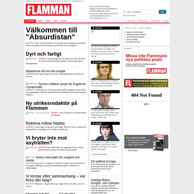 Flamman startsida 2016