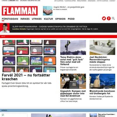 Flamman startsida 2022