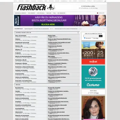 FLASHBACK startsida 2013