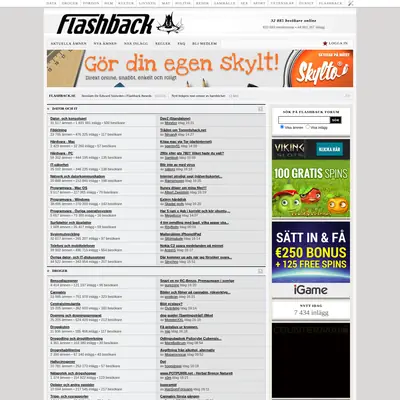 FLASHBACK startsida 2014