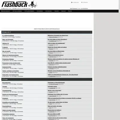 FLASHBACK startsida 2024